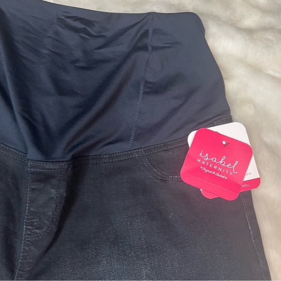 Over Belly Bermuda Maternity Jean Shorts -Isabel Maternity by Ingrid & Isabel 16 - Picture 10 of 17